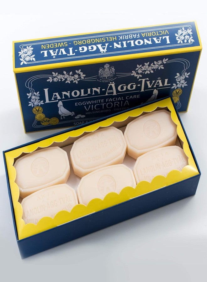Victoria Lanolin Agg Tval Egg White Facial Care Soap for Women, 6 x 1.7 Ounce - Image 2